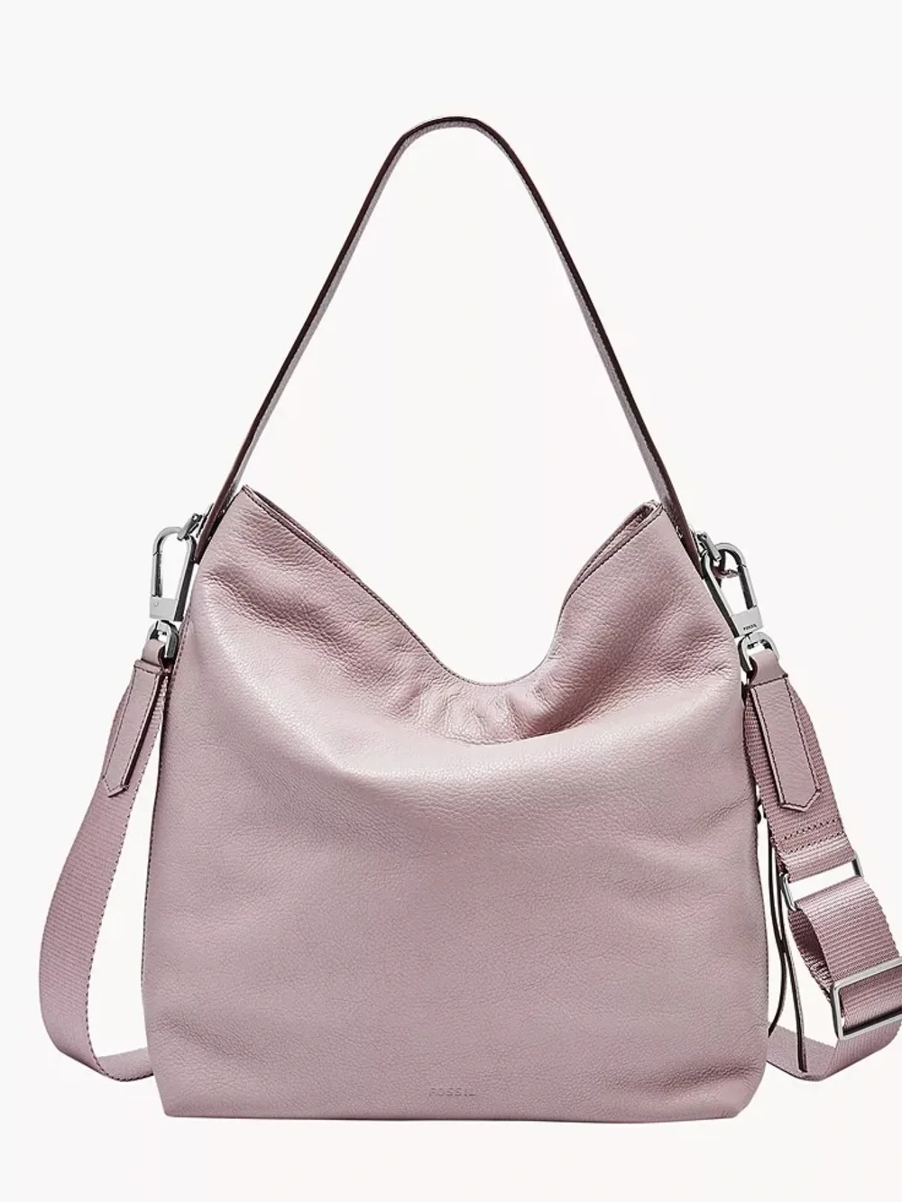 Fossil  Maya Leather Hobo Shoulder Bag in Dusty Pink
